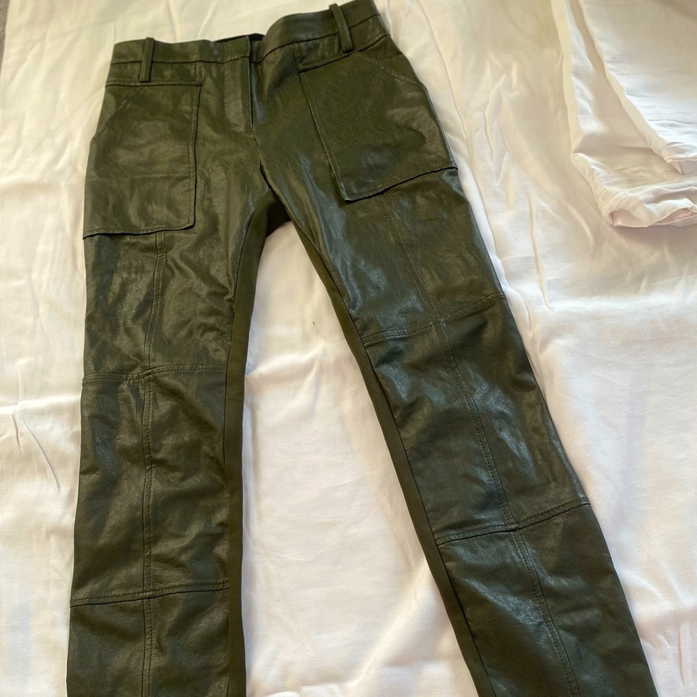 BCBG spandex leather like pants